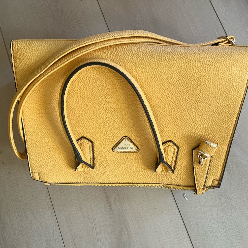 Yellow Leather Handbag